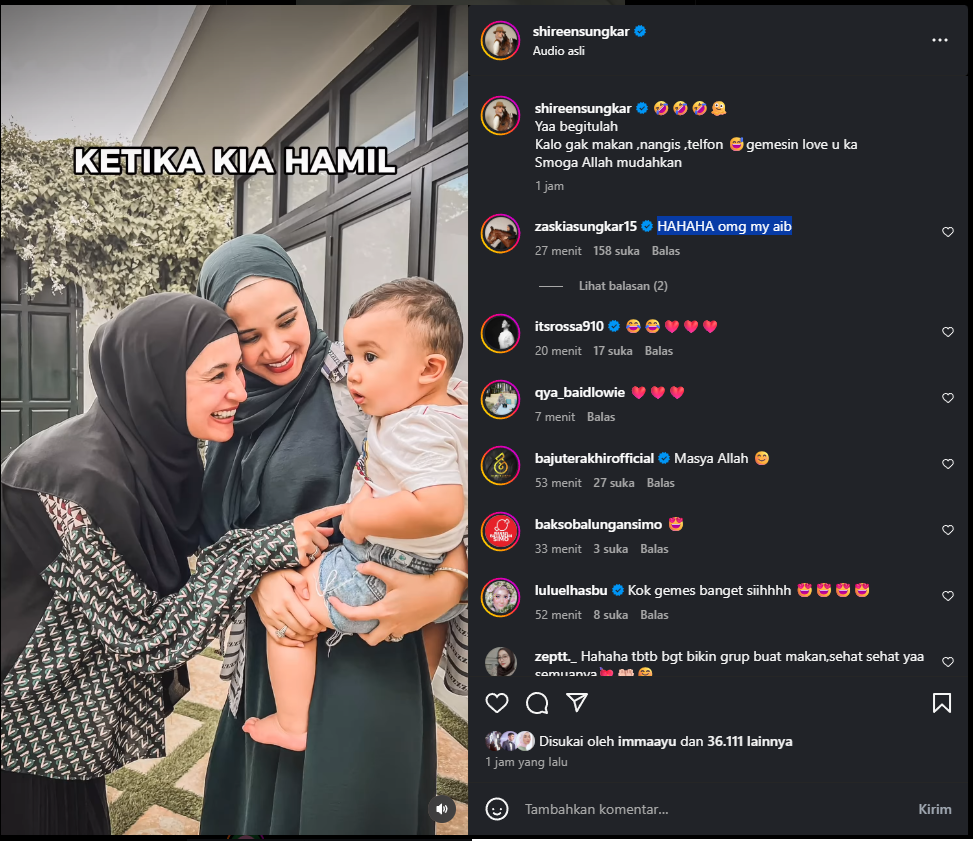 perubahan sikap Zaskia Sungkar saat hamil anak kedua
